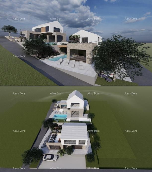 Građevinsko zemljište s građevinskom dozvolom, 100 m udaljeno od mora, Brač! 2