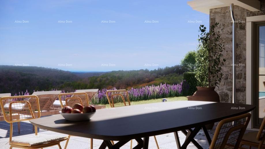 Vendita - terreno combinato con permesso di costruzione e vista mare, Grožnjan! 2