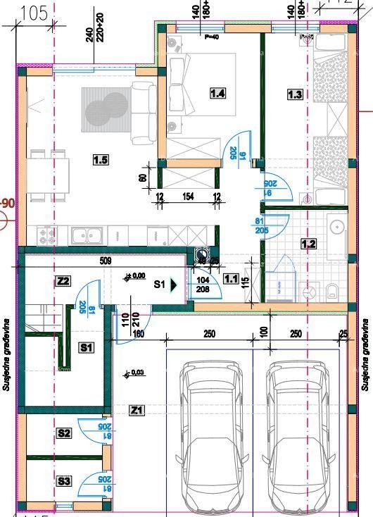 Dvosoban stan u prizemlju s vrtom 9
