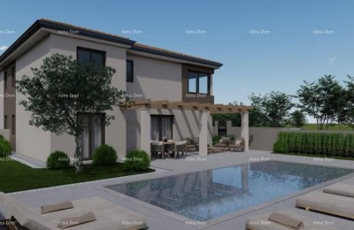 Poreč, Dvije moderne vile s bazenom i saunom u izgradnji – Istra