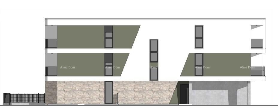 Novogradnja! Medulin! Prodaja. Dva nova objekta, 200 metrov do morja. Neposredna bližina hotela Medulin. 5