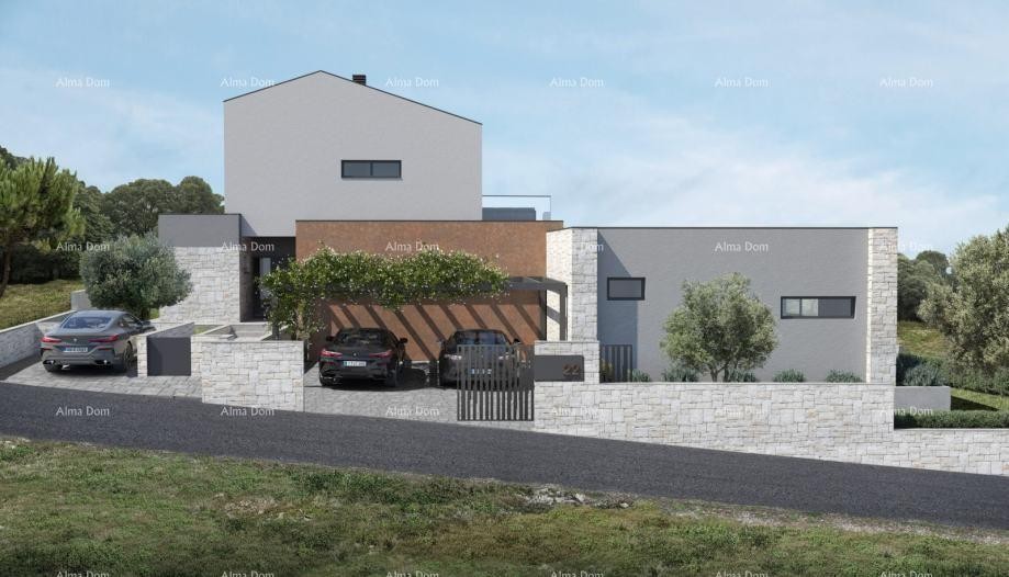 SVETI MARTIN, TERRENO EDILIZIO DI 1.031 m² CON PERMESSO EDILIZIO 4