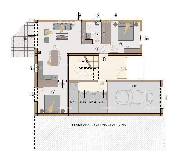 Vendita - appartamento al piano terra, in un nuovo complesso residenziale, Valdebek, Pola! Zg6 S1 7