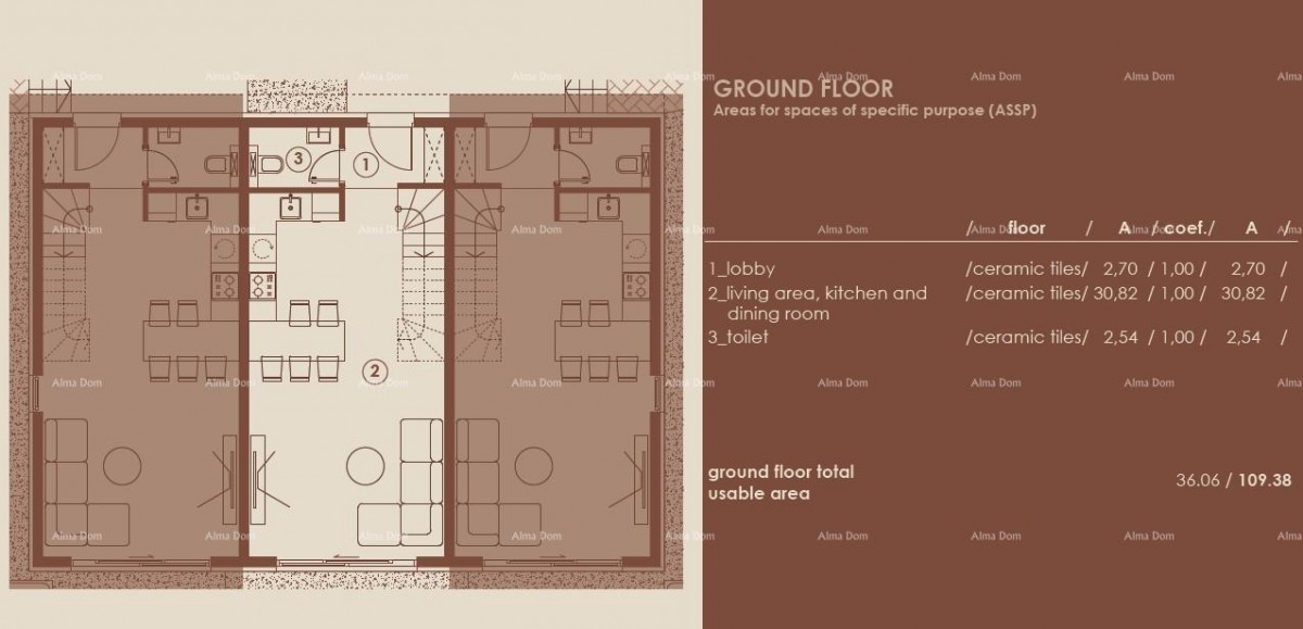 Medulin, Modern Three-Story Apartment with Sea View, A2 6