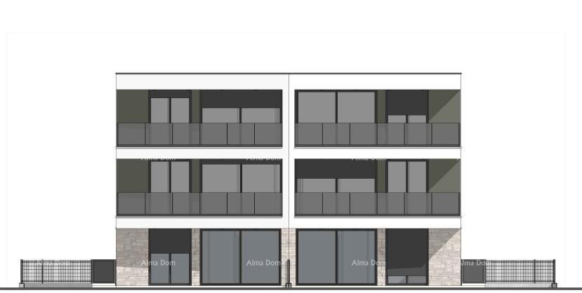 Novogradnja! Medulin! Prodaja. Dva nova objekta, 200 metrov do morja. Neposredna bližina hotela Medulin. 4
