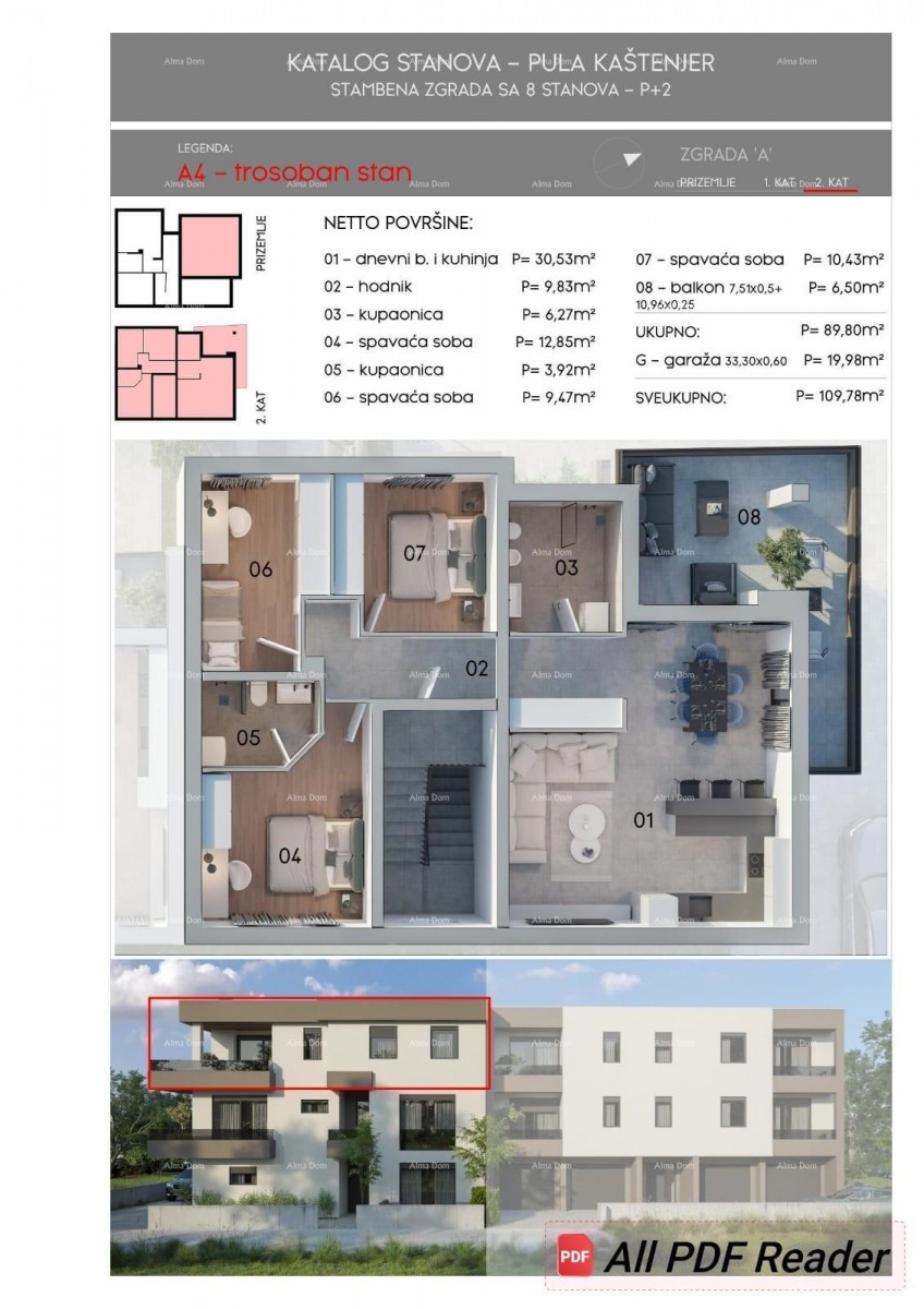 Просторная квартира площадью 110 м² в Пуле, рядом с морем и с гаражом! 5