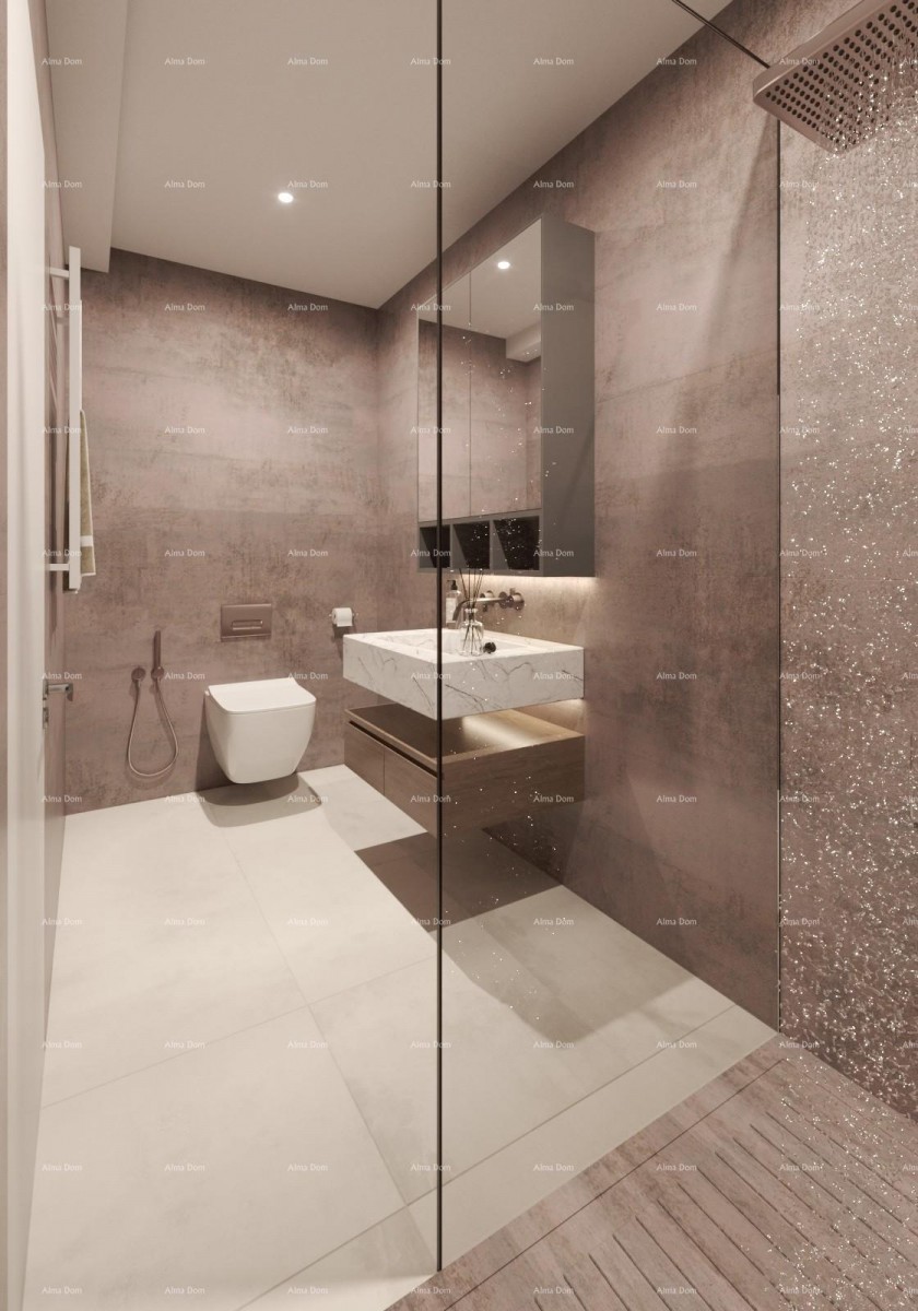 РОВИНЬ - Двухуровневая квартира в новом проекте / ТОП-расположение, 2 минуты до моря! (D) 11