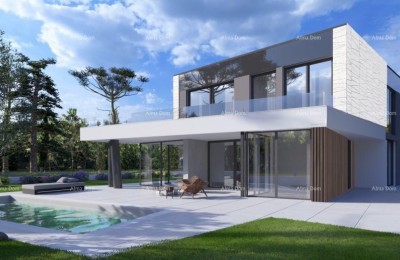 Building land 1,000 m² with a project, near Poreč