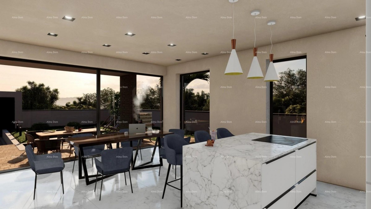Great opportunity! Exclusive project of two luxury villas with sea views and obtained building permits – Mukalba, Medulin! 11