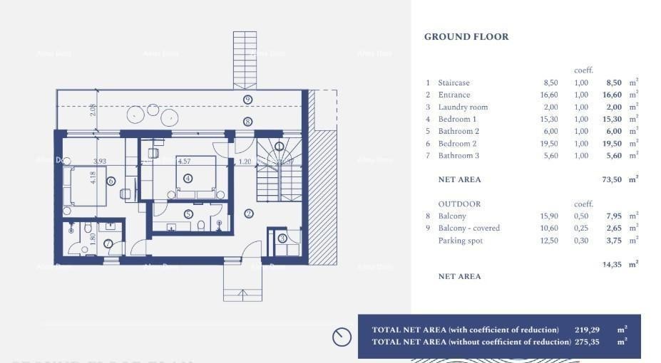 UMAG, Samostojeća vila u luksuznom resortu! Pogled na more! V16 7