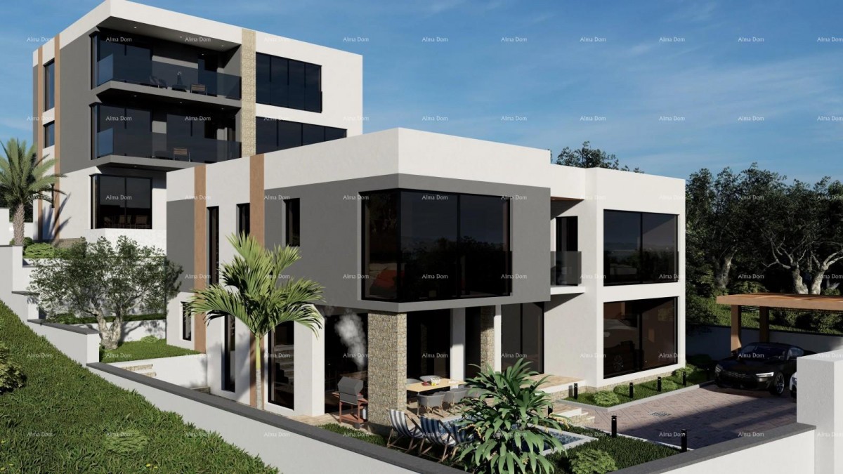 Great opportunity! Exclusive project of two luxury villas with sea views and obtained building permits – Mukalba, Medulin! 3