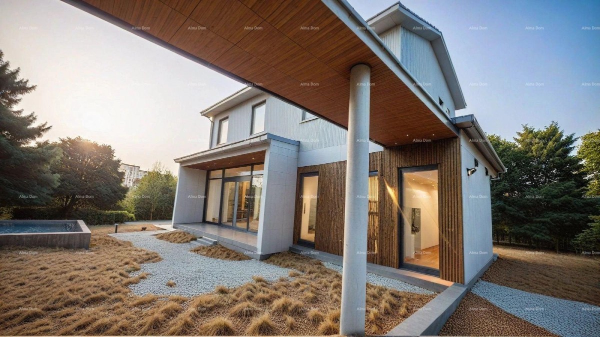 Modern house with a pool under construction - Kavran - excellent investment 2