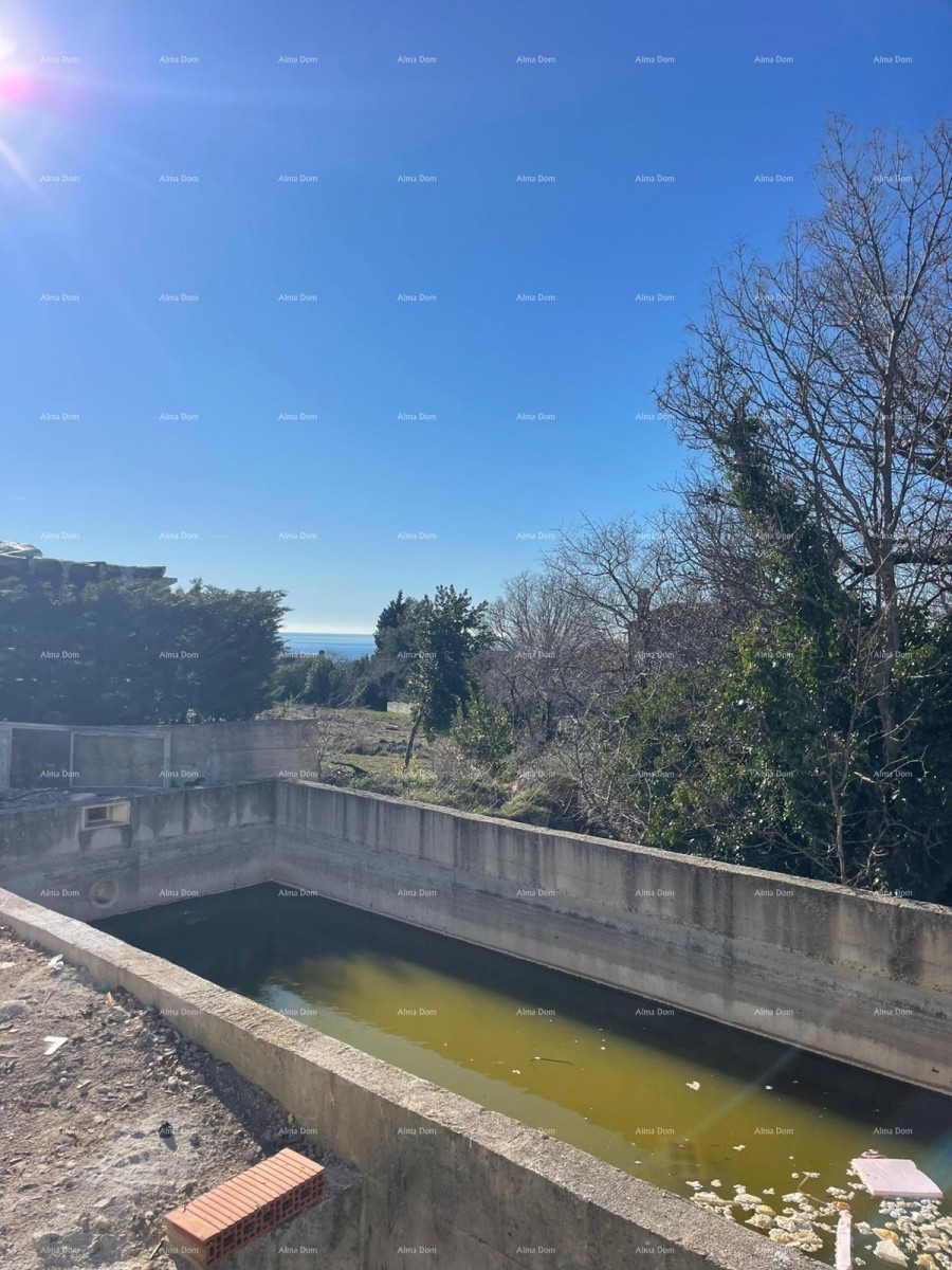 Продается дом с бассейном и видом на море – тихая деревня Раша 14