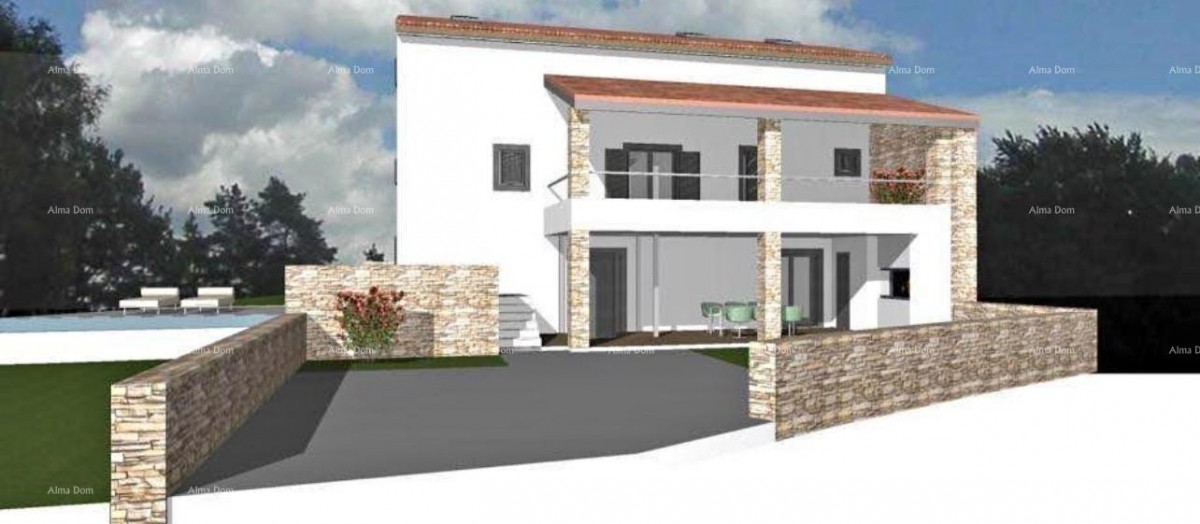 Kamena hiša za renovacijo s projektom, Kanfanar! 2