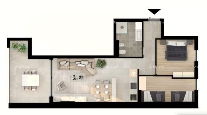 UMAG! Moderan stan u vrhunskom stambenom kompleksu blizu mora , S4 11