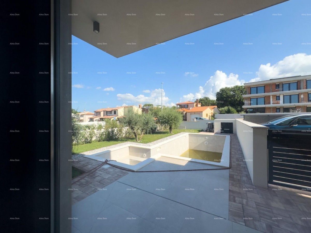 We are selling a semi-detached villa with a pool and a garage 11