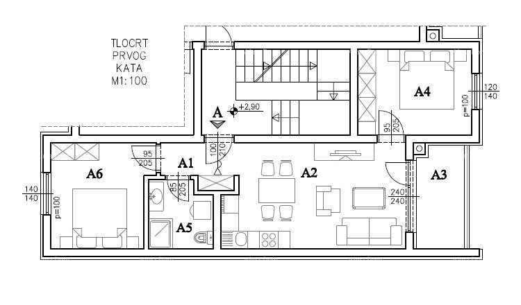Продажа - Современная квартира в новом частном жилом комплексе в Шияне, Пула! E-A 9