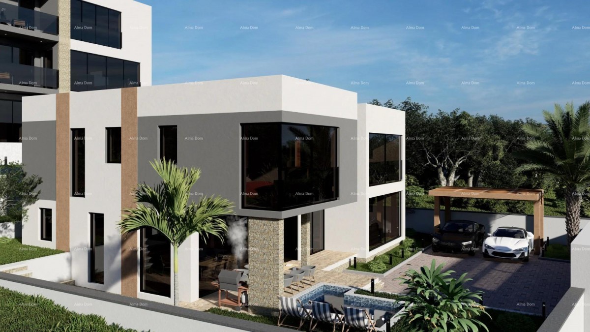 Great opportunity! Exclusive project of two luxury villas with sea views and obtained building permits – Mukalba, Medulin! 4