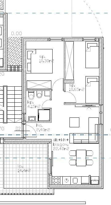 Rezerviran!!!  Moderan  apartman u bloku D, blizina Umaga! 2