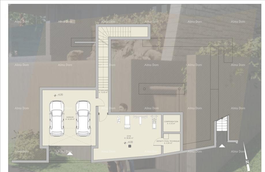 Prodaje se  novogradnja moderna samostojeća kuća s bazenom u blizini Buja 9