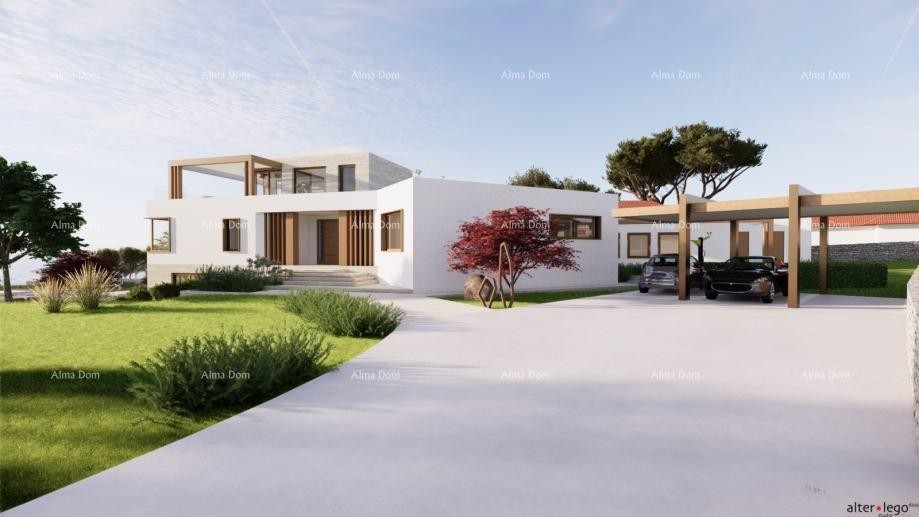 POMER, prima fila al mare, casa con terreno edificabile e progetto per villa di lusso 8