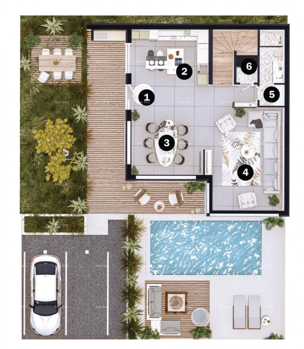 Vendita di ville moderne in una meravigliosa zona residenziale, Umago V3 6