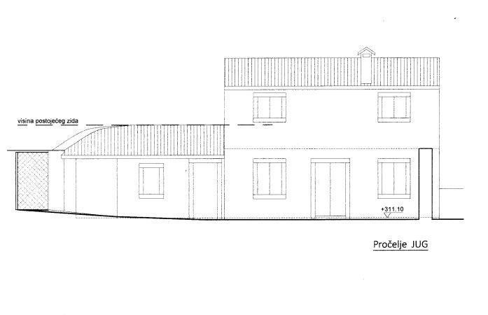 Stara kamnita hiša s projektom obnove in gradbenim dovoljenjem 2