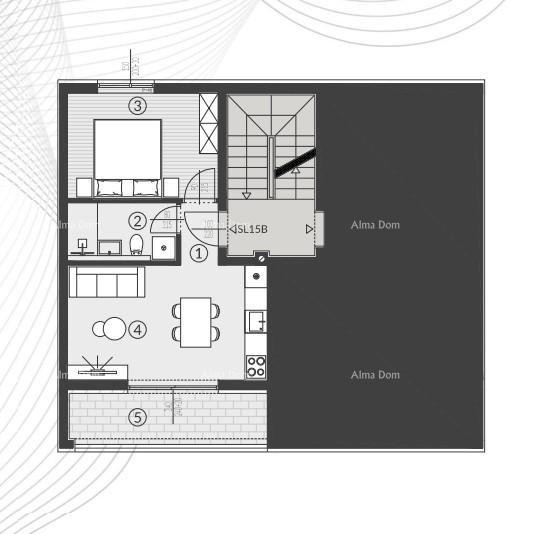 Prodaja stanova u novom stambenom kompleksu, Štinjan! 15B 10
