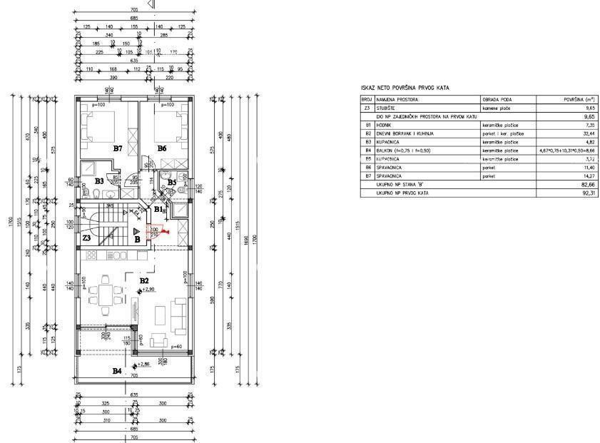 Mukalba, Medulin – modern apartment 88.44 m², new construction by the sea 23