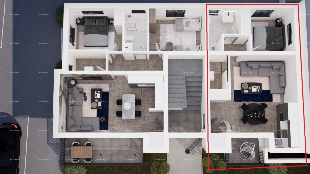 ŽMINJ – udobno stanovanje v prvem nadstropju, idealno za družino (Stanovanje G) 2