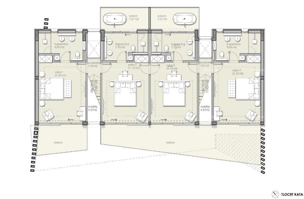 Продается современная вилла, Каштелир 43