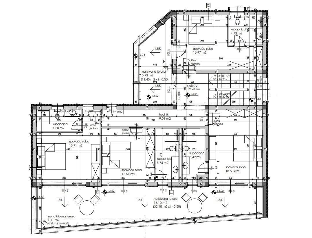 Вилла с бассейном и видом на море, Тар! 5