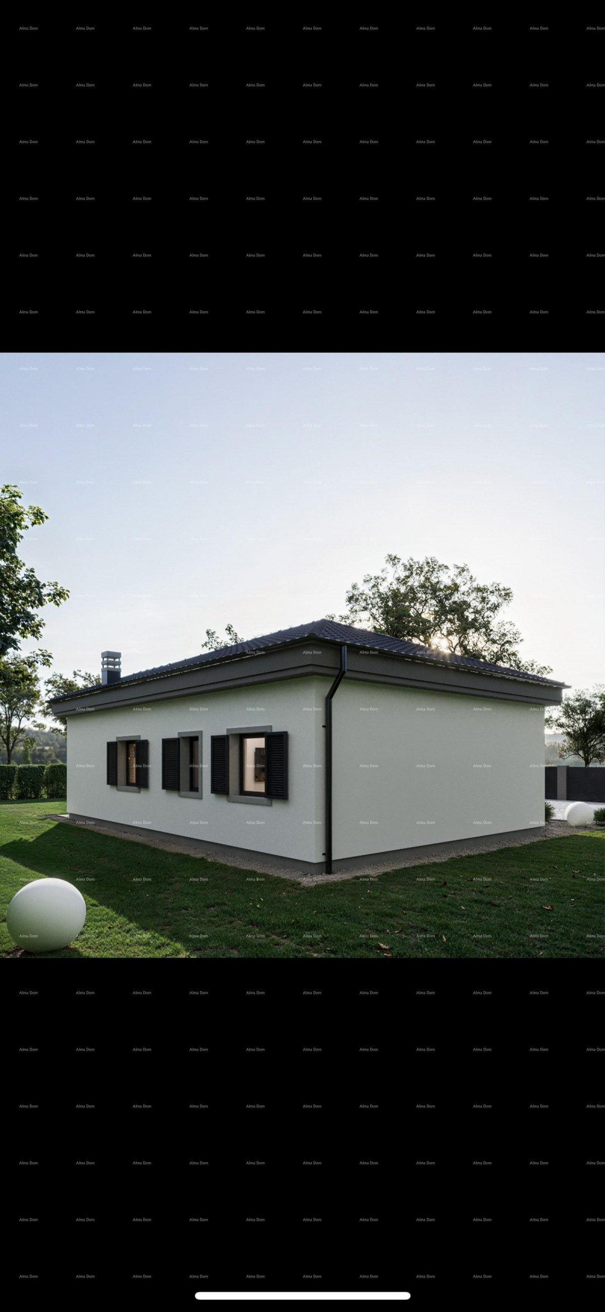 House in shell construction phase with a pool – a quiet location for the perfect family home or vacation. 5