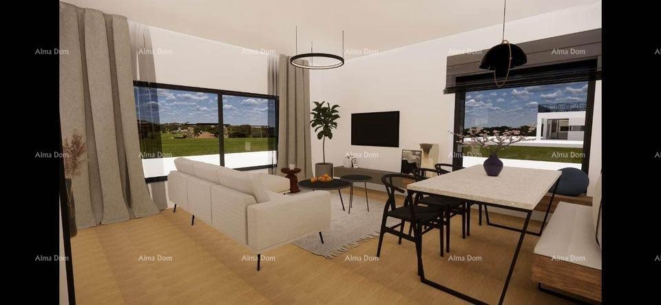 Prodaja građevinskog zemljišta sa započetom gradnjom, pogled na Motovun 3