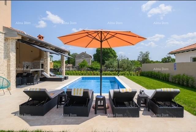 Lussuosa villa istriana completamente arredata con studio appartamento, piscina e vista mare, Kanfanar! 4