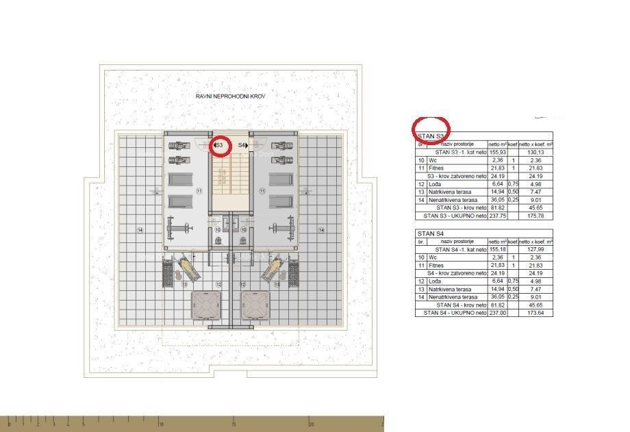 LUSSUOSO APPARTAMENTO SU DUE PIANI A ROVINJ – 237,75 m² (NETTO 175,78 m²) 8