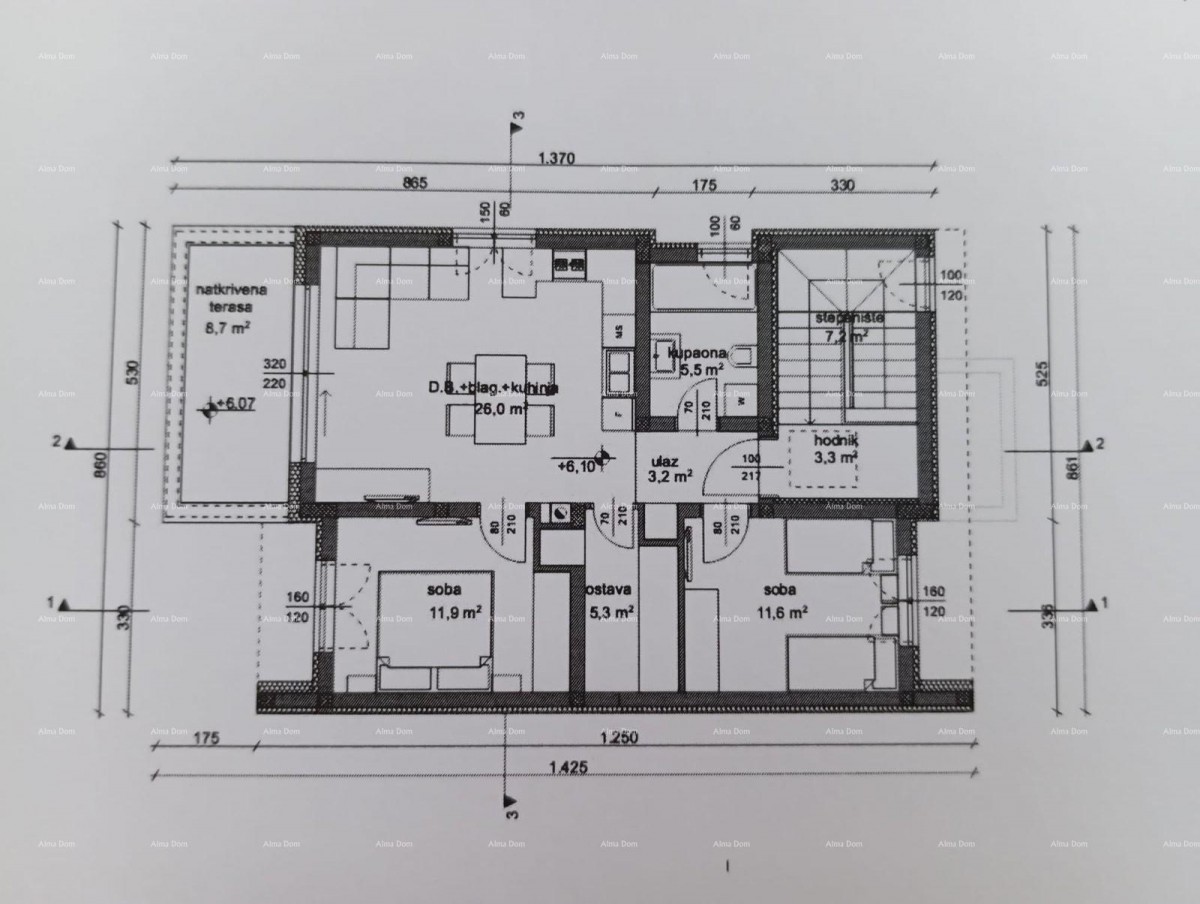 Nuovo progetto – appartamento a Valbandon, 650 m dal mare 10