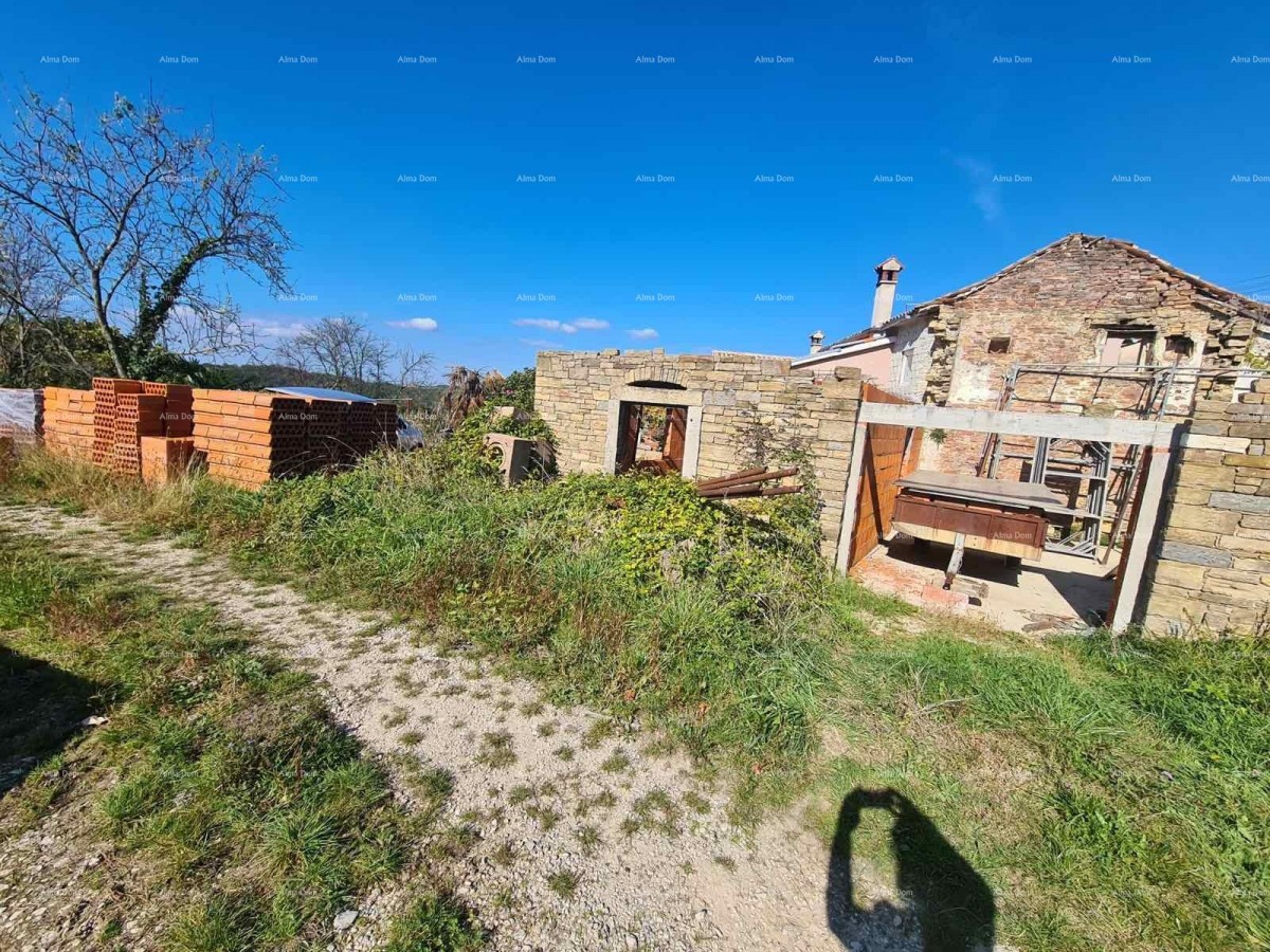 Kamena hiša z dvoriščem in začetno prenovo – okolica Pazina 3