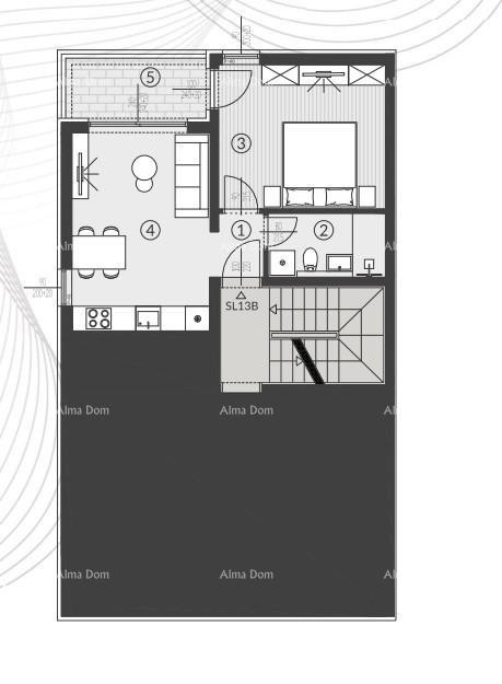 Prodaja stanova u novom stambenom kompleksu, Štinjan! 13B 9