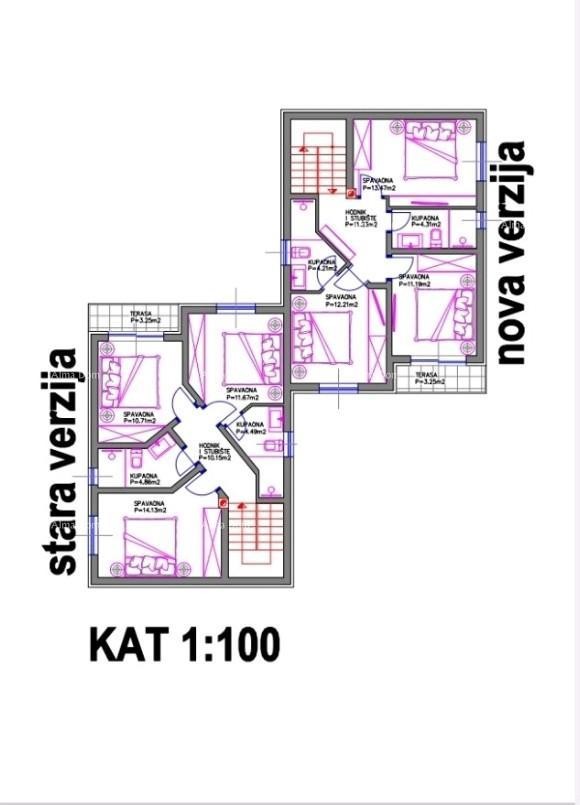 Liznjan, casa bifamiliare con piscina 120m2. 5