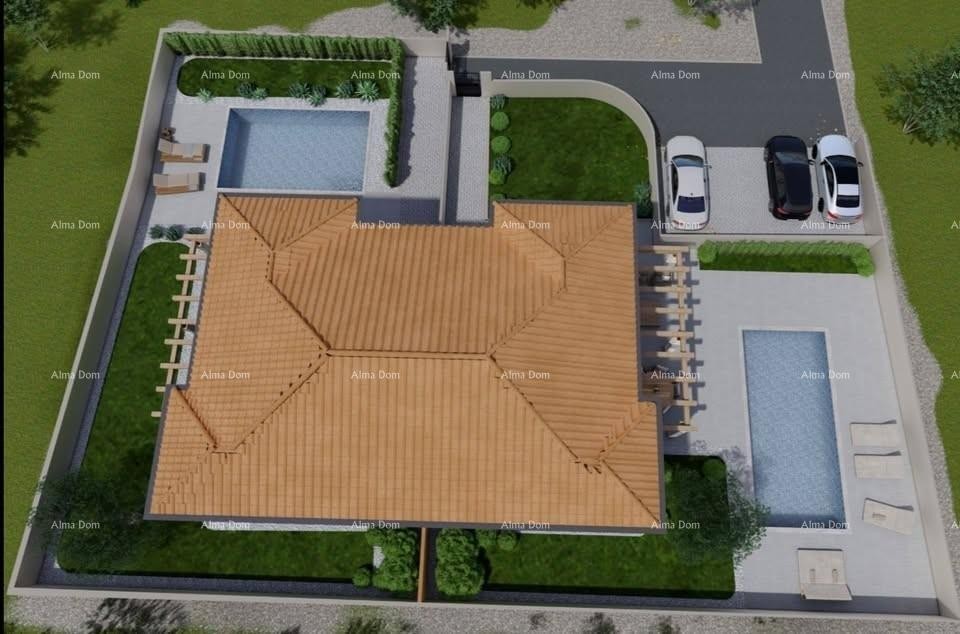 Two modern villas with pool and sauna under construction – Istria 11