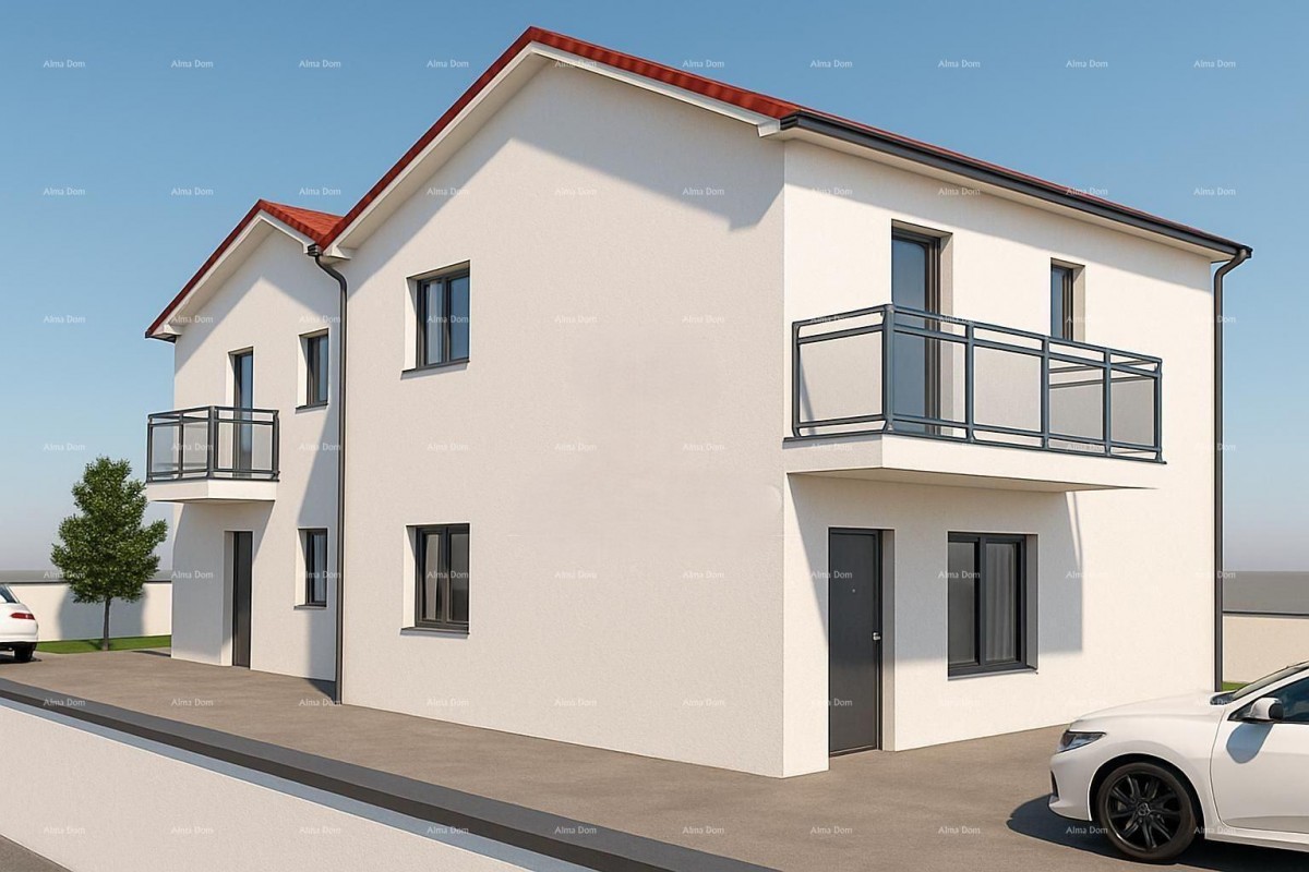 Novogradnja dvojne kuće v Kaštelu 1