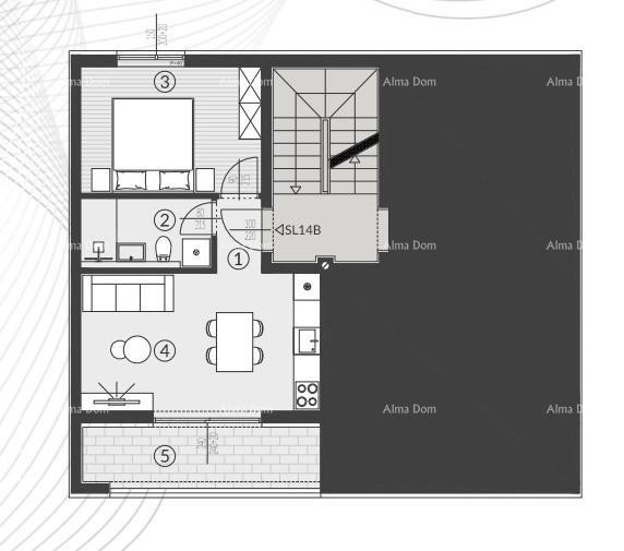 Продажа квартир в новом жилом комплексе, Штиньян! 14B 7