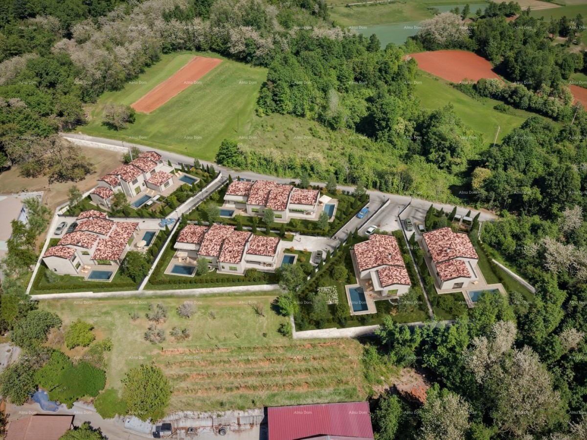 New! Sale of large construction land with a residential development project, Barban! 3