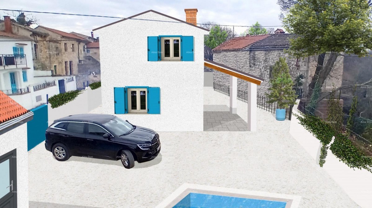 BUTKOVIĆI, SVETVINČENAT – BUILDING LAND WITH PERMIT FOR A HOUSE WITH A POOL 1