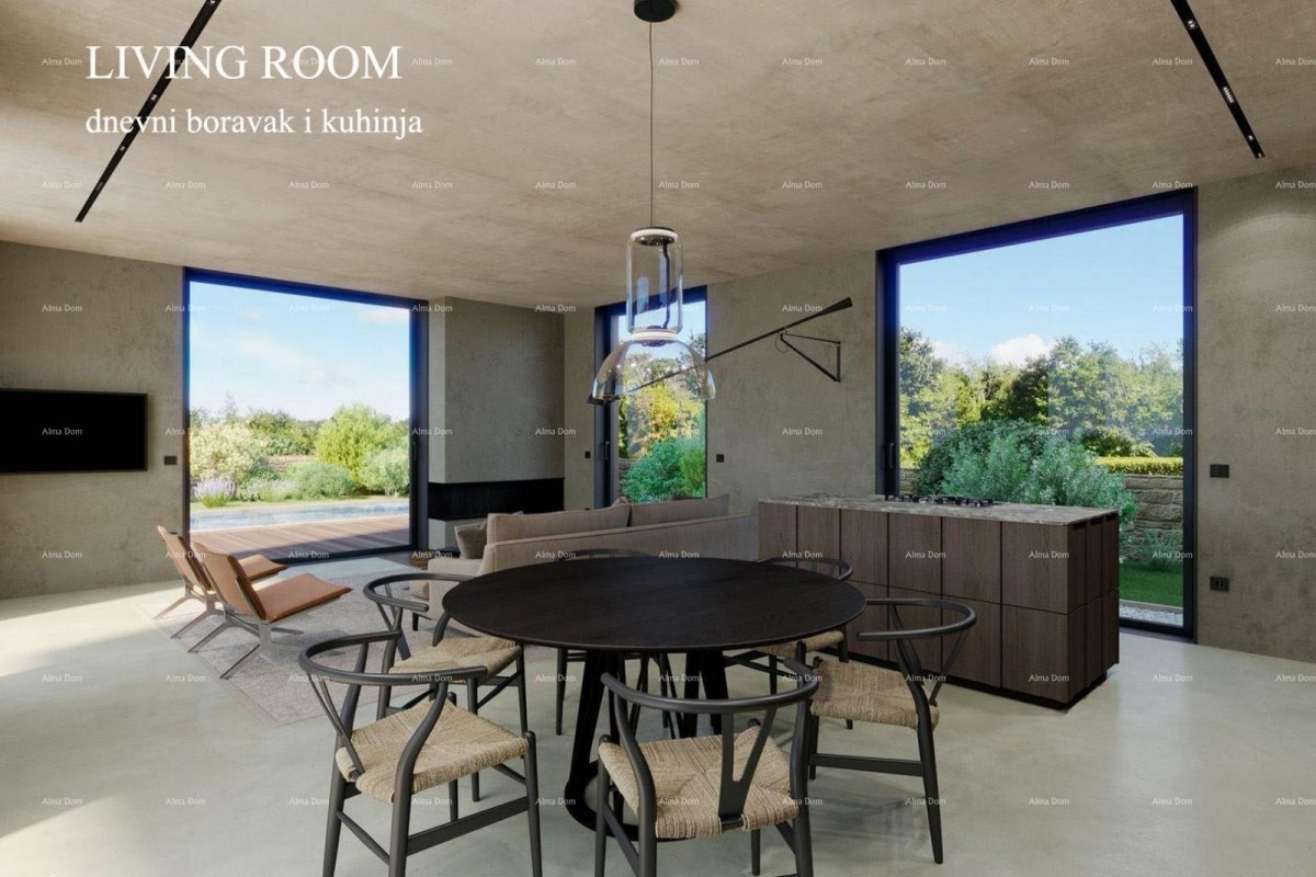 Na prodaju kuća u gradnji s bazenom – Bale, okolica 9