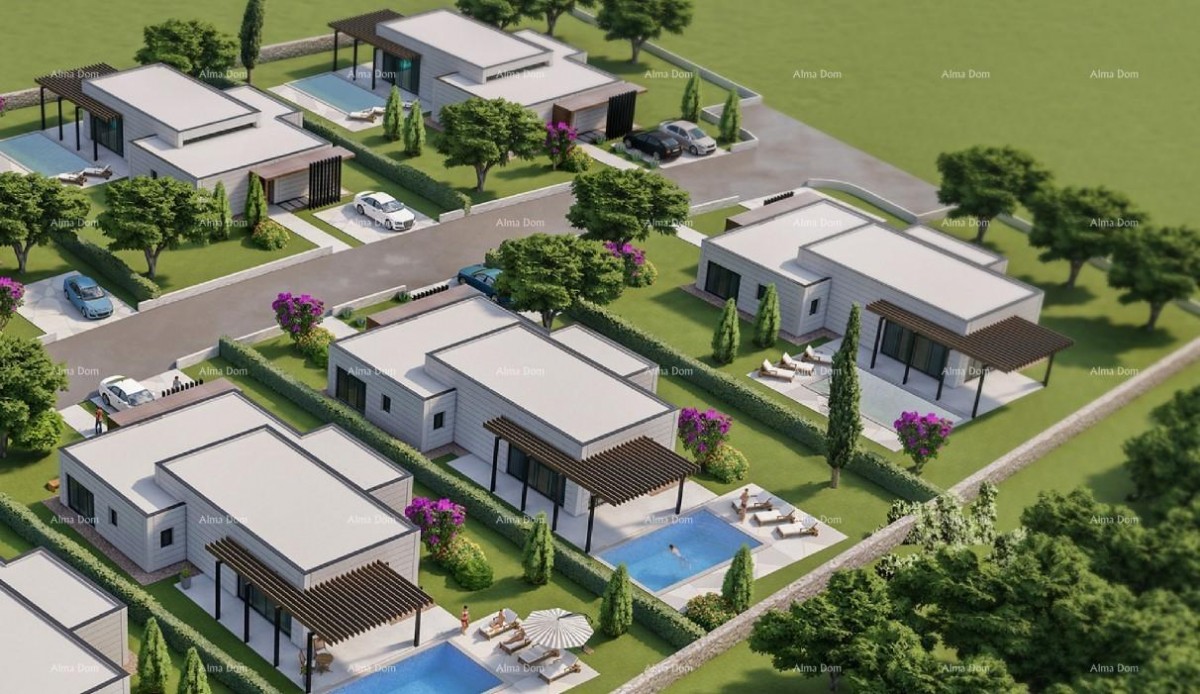 Luxury villas for sale, modern design with swimming pools, Vodnjan surroundings! V-B 5
