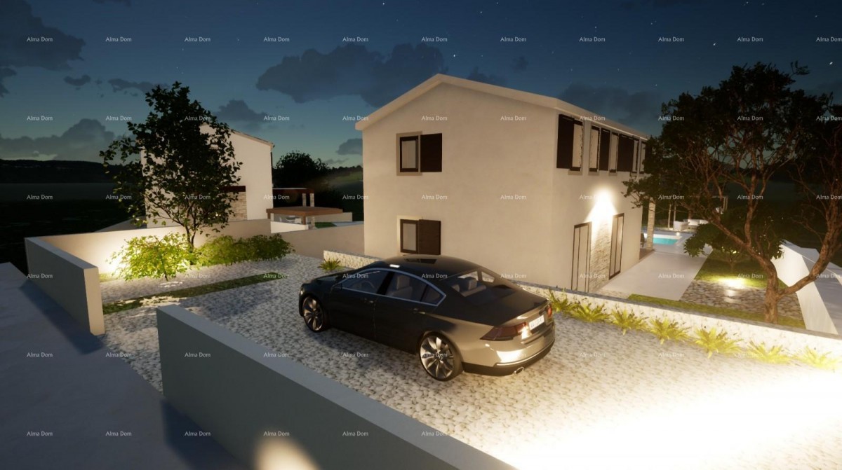 Vendita di una moderna casa con piscina in un tranquillo e bel luogo istriano,  Svetvinčenat! 30