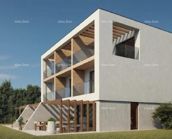 Medulin, Moderni troetažni apartman s pogledom na more, A3 4