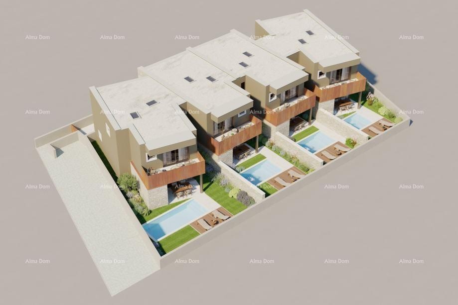 Moderna hiša v nizu s bazenom, 148,56 m² 4